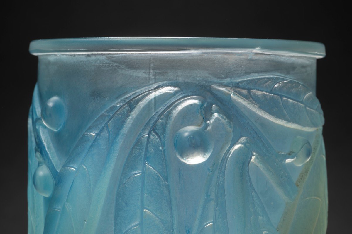 “laurel” Vase (1922) By René Lalique (1860-1945):-photo-6