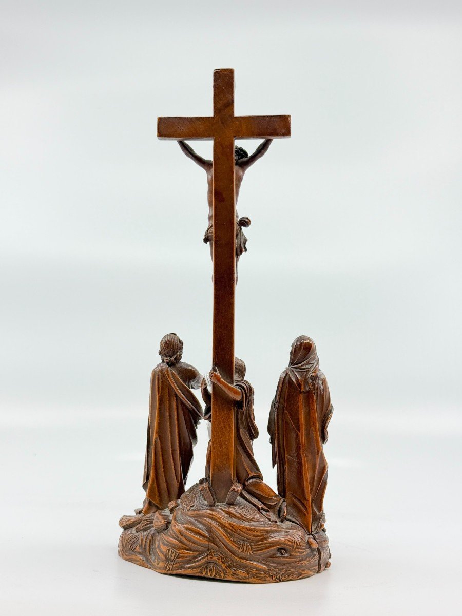 Crucifixion, Carved Boxwood (germany 17th - 18th Century)?-photo-2