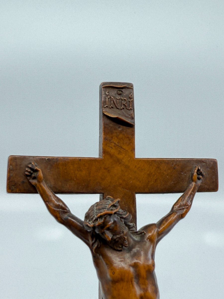 Crucifixion, Carved Boxwood (germany 17th - 18th Century)?-photo-4