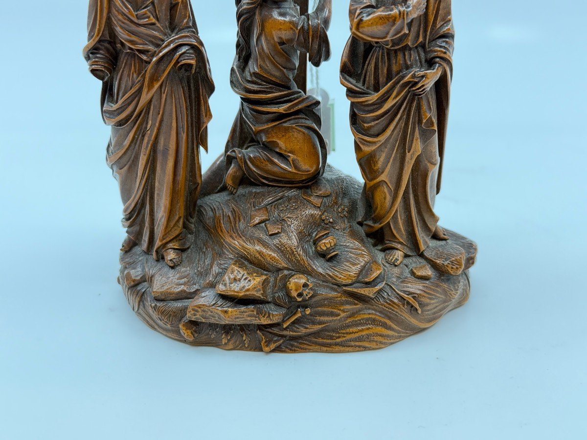 Crucifixion, Carved Boxwood (germany 17th - 18th Century)?-photo-2