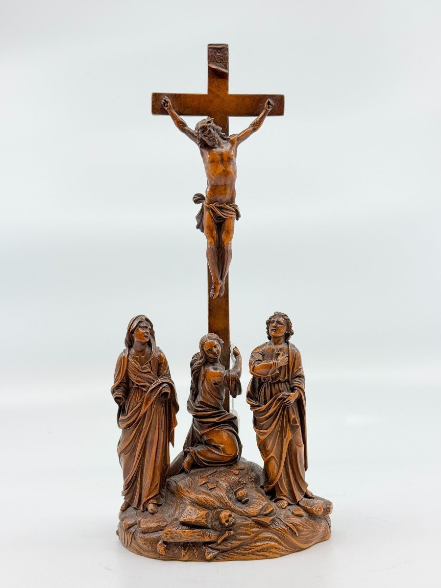 Crucifixion, Carved Boxwood (germany 17th - 18th Century)?