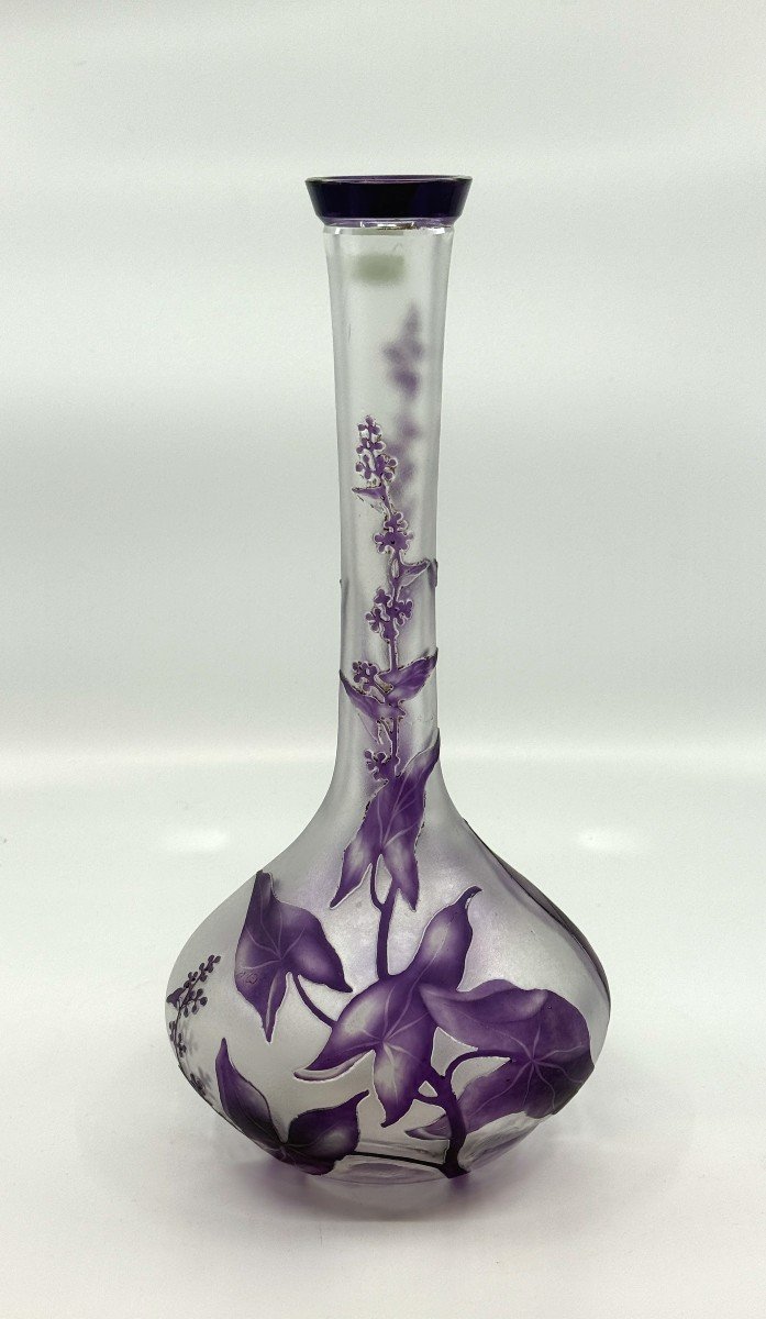 Art Nouveau Soliflore From The Val Saint Lambert Crystal Factory