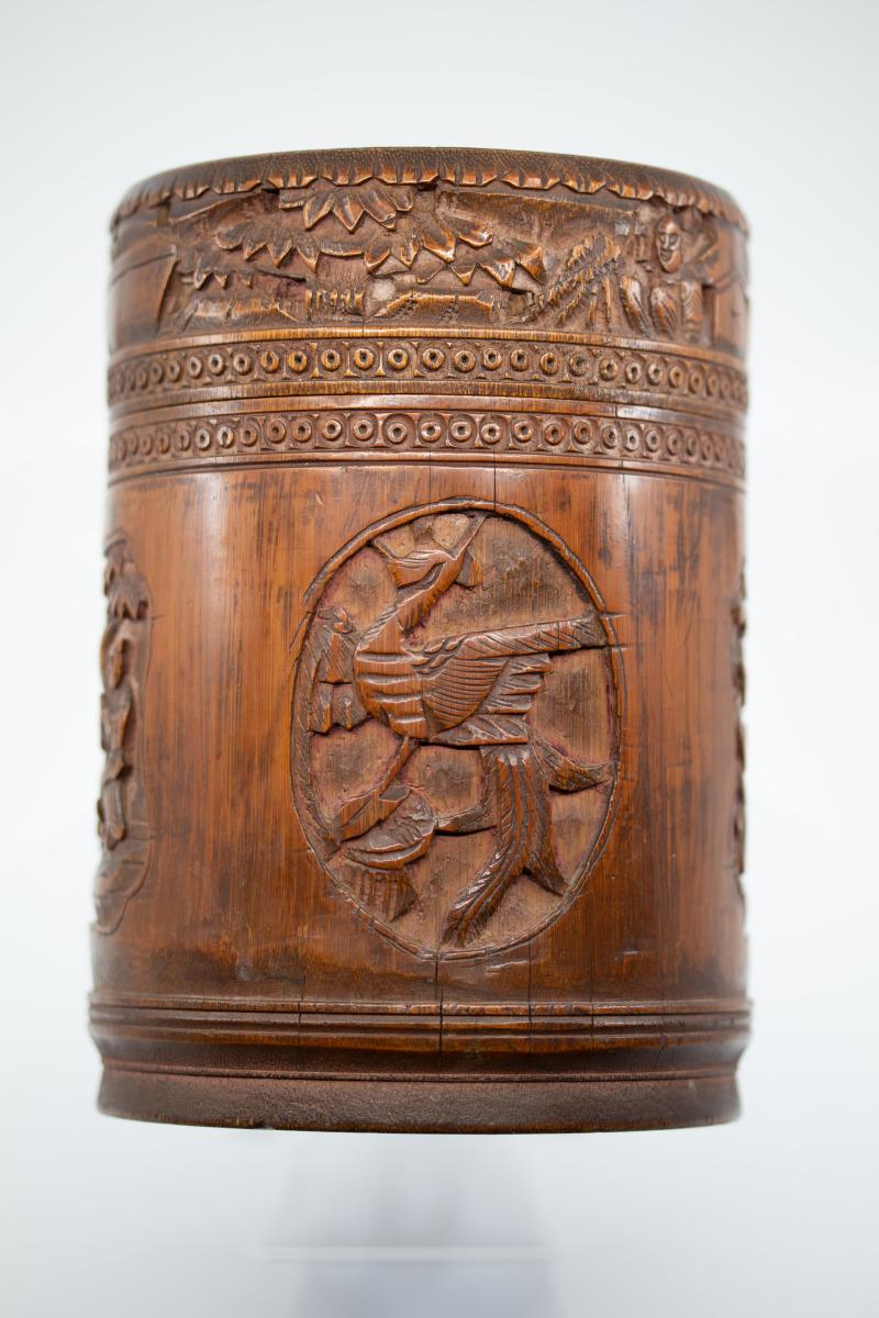 Cylindrical Box With Its Lid - China, 19th Century