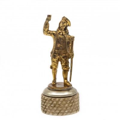 Gentleman In Gilt Bronze - France, 2nd Half Of The 18th Century