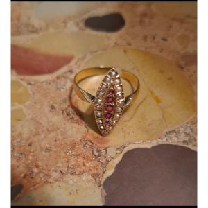 Bague Marquise En Or 18 Carats