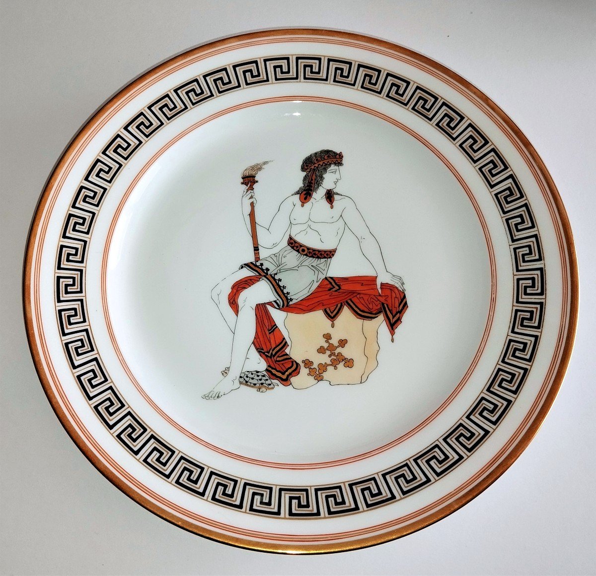 4 Sèvres Porcelain Plates Antique Decor 1852-photo-2