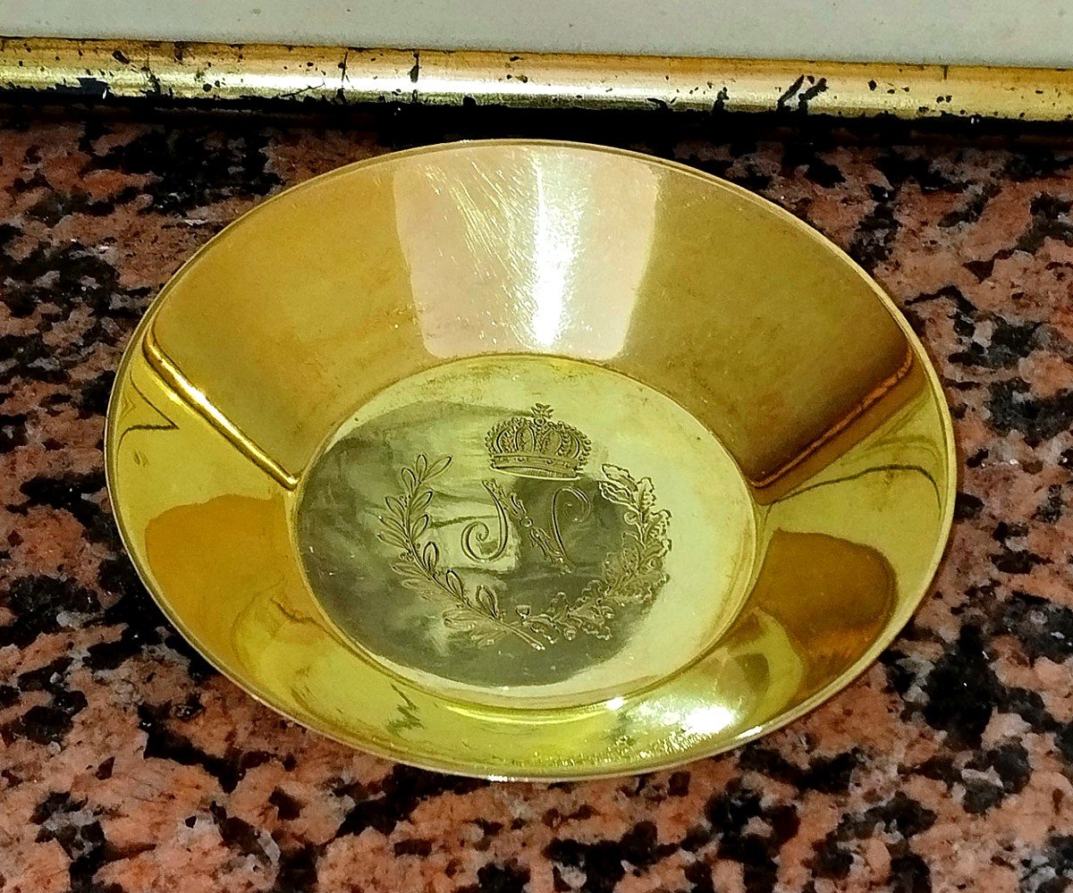 Silver-gilt Cup And Saucer, Campaign Service Of Emperor Napoleon I, Reissue (2)-photo-2