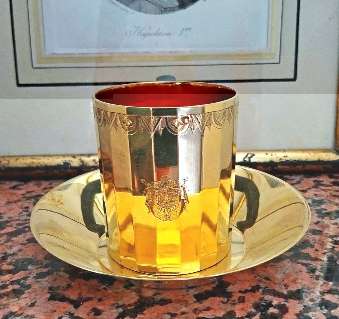 Silver-gilt Cup And Saucer, Campaign Service Of Emperor Napoleon I, Reissue (2)