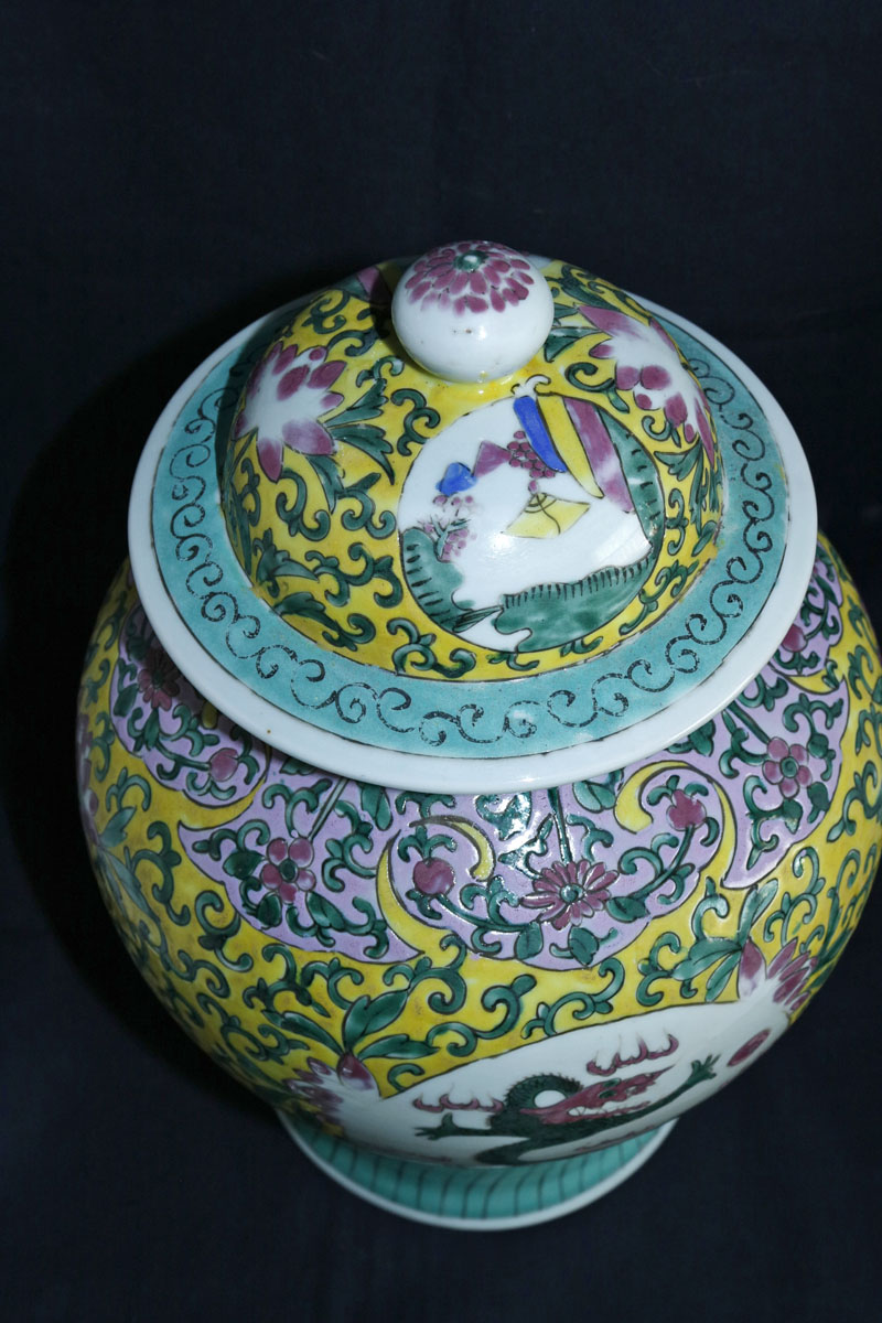 Grand Covered Vase Porcelain China 19th-photo-3