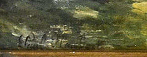 Oil On Panel Signed Paul Flaubert-photo-2