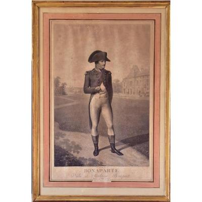 Lithographie De Napoléon Bonaparte d'Après Isabey