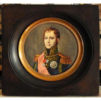 Miniature Portrait Of Marshal Ney 1st Empire