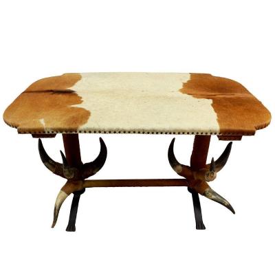 Antique Bull Horn Table Ca. 1870