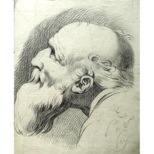 Man Profile - Portrait - Original Drawing 