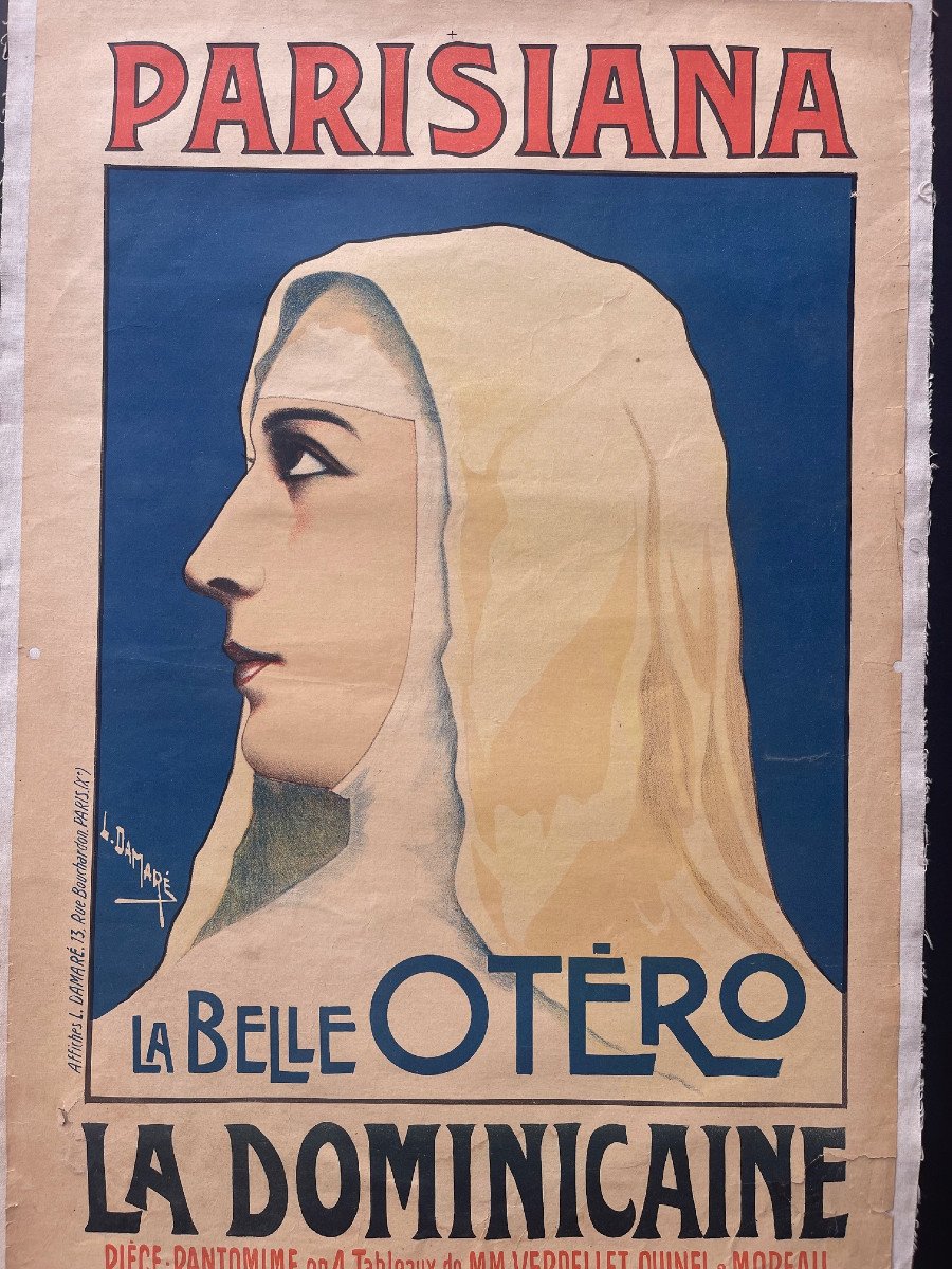 Parisiana Affiche La Belle Otéro La Dominicaine Belle Epoque L Damaré-photo-6