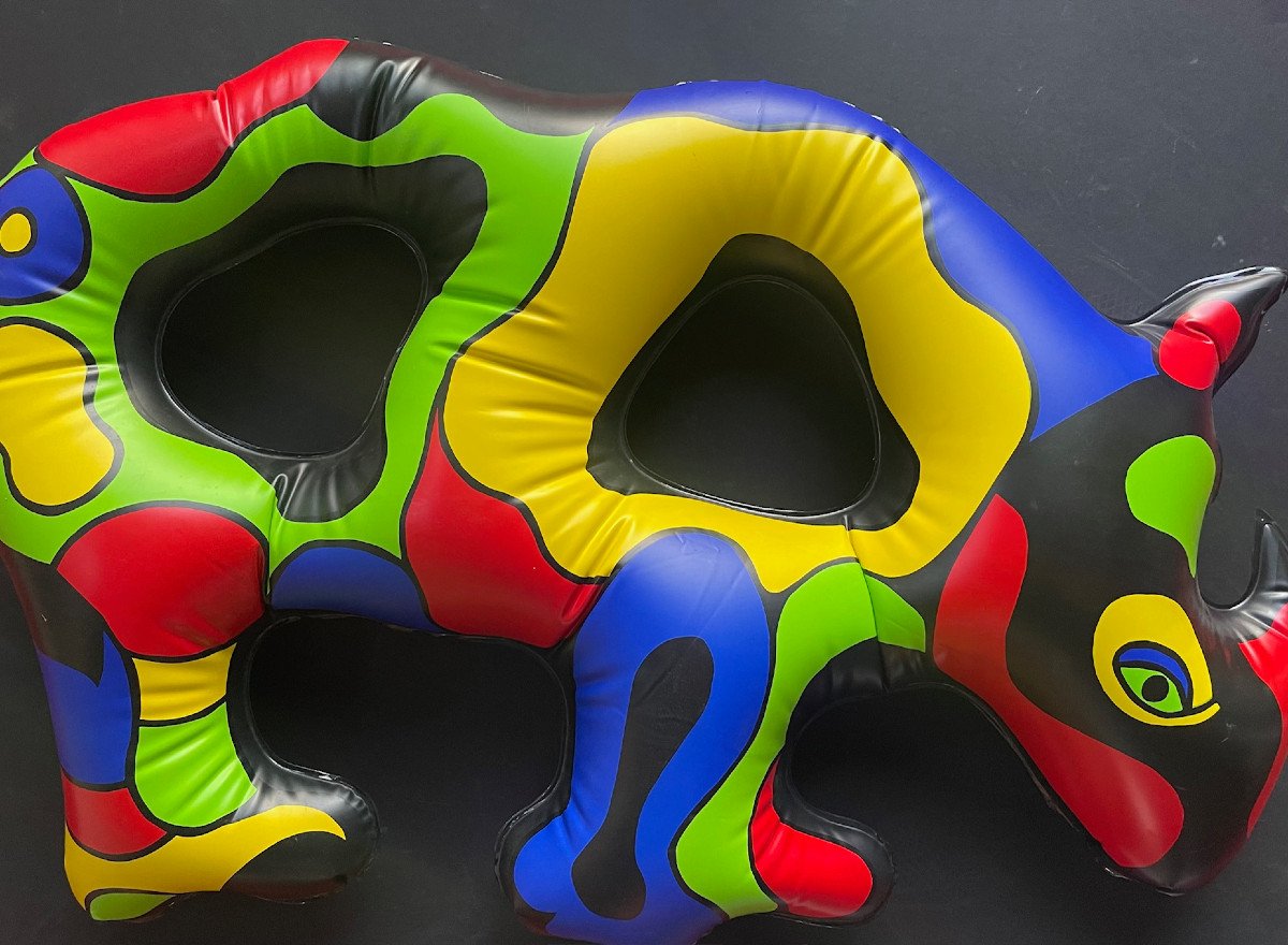 Rare Niki De Saint Phalle Rhinoceros Inflatable Sculpture -photo-8