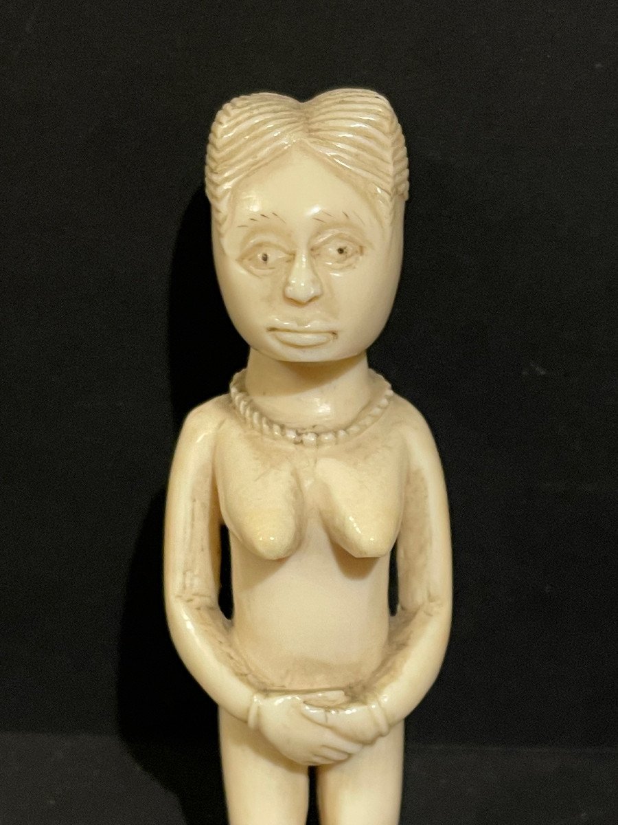 Statuette Afrique Début XXème Femme africaine-photo-4