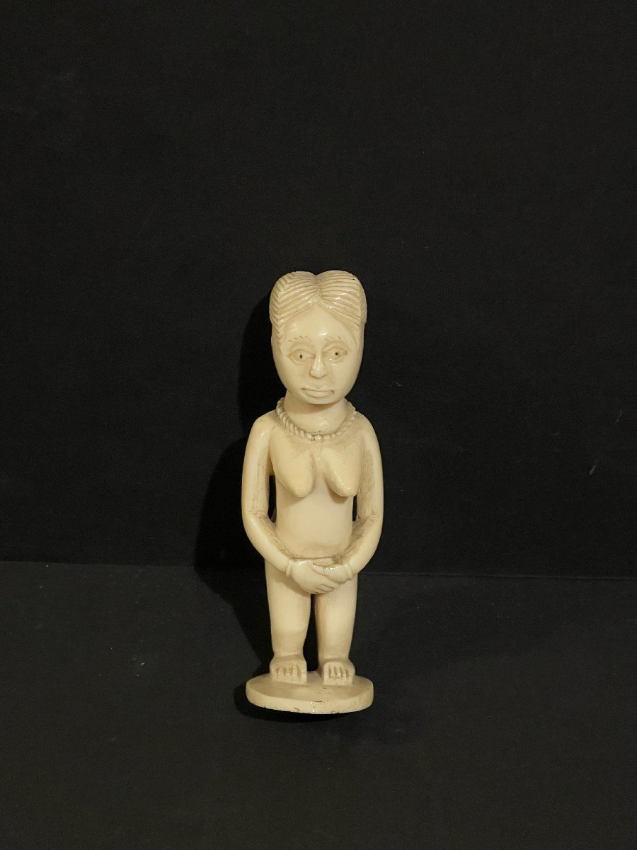 Statuette Afrique Début XXème Femme africaine-photo-3