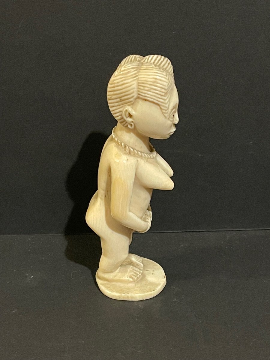 Statuette Afrique Début XXème Femme africaine-photo-5