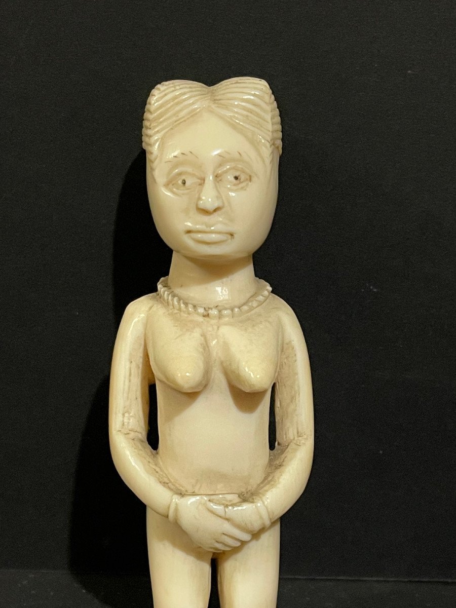 Statuette Afrique Début XXème Femme africaine-photo-8