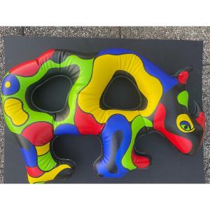 Rare Sculpture Gonflable Niki De Saint Phalle Rhinoceros 