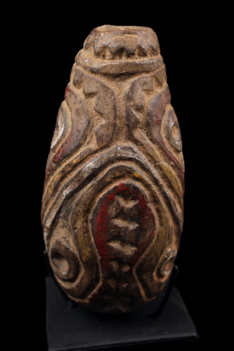 Pottery Flute, Tribal Art, Oceanic Art, Oceania, Papua New Guinea, Instrument