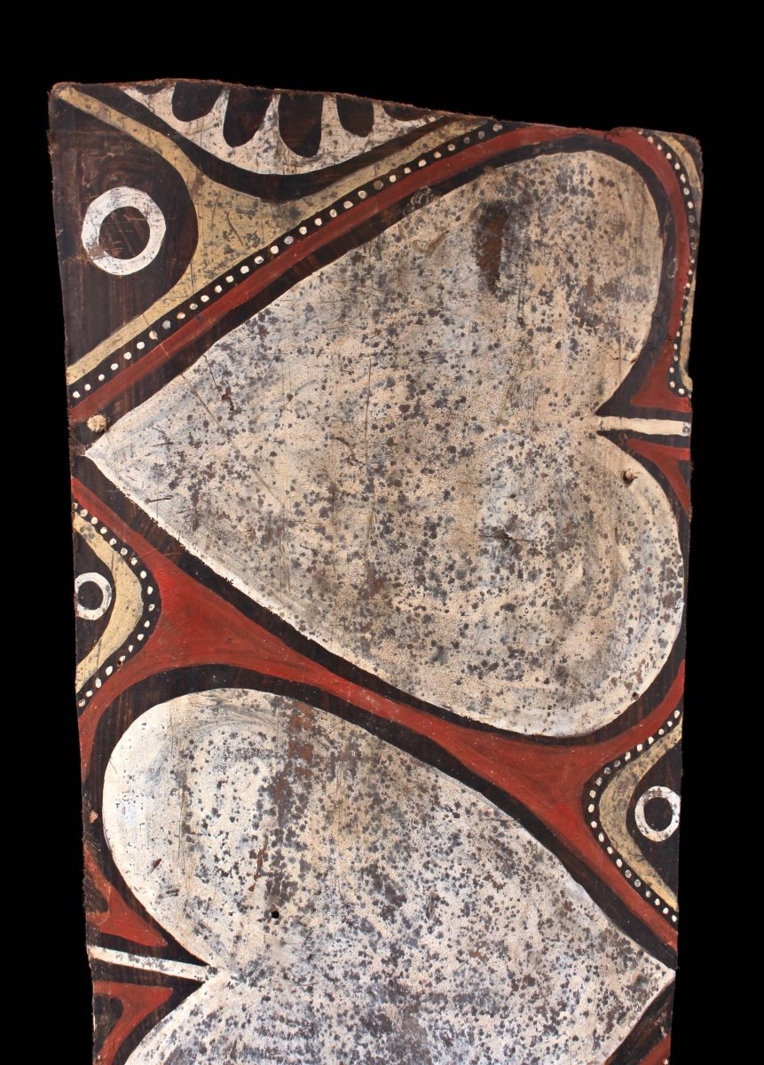 Painted Bark, Kwoma Ethnic Group, Papua New Guinea, Primitive Arts, Oceanic Art, Tribal Art-photo-2