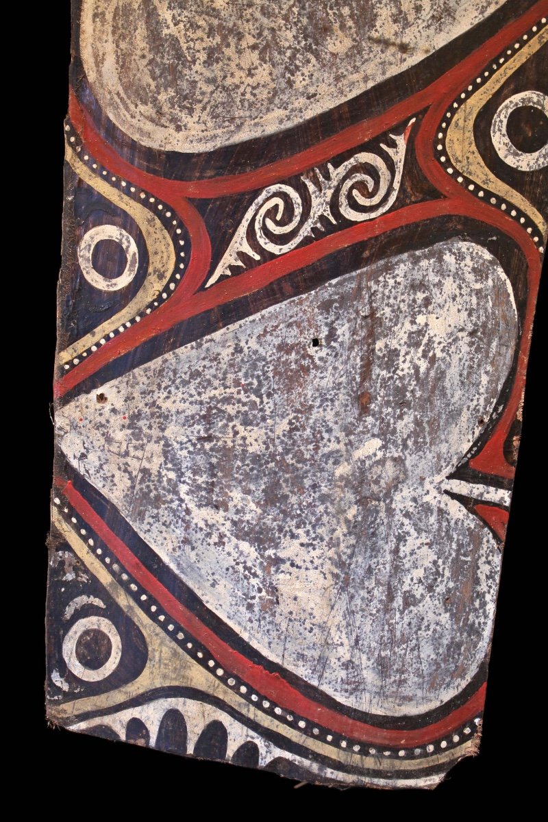 Painted Bark, Kwoma Ethnic Group, Papua New Guinea, Primitive Arts, Oceanic Art, Tribal Art-photo-1