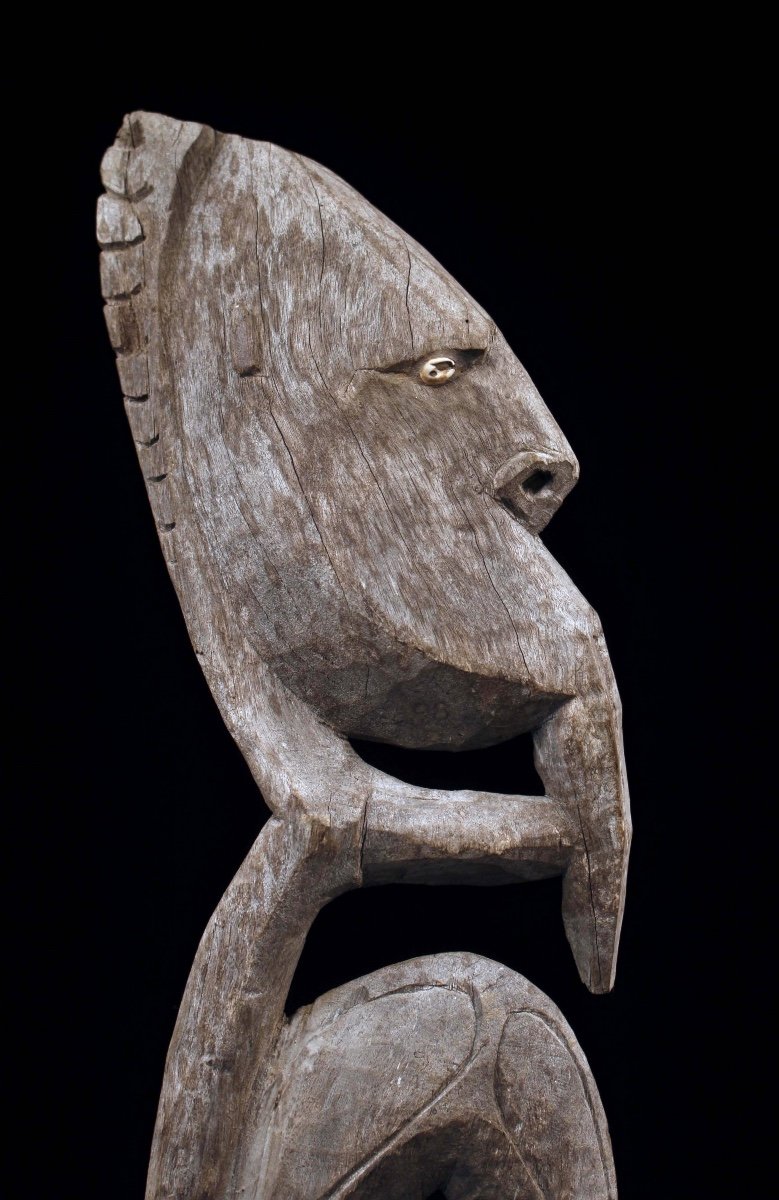 Figure De Culte Yipwon, Papouasie Nouvelle Guinée, Art Océanien, Art Premier, Art Tribal-photo-2