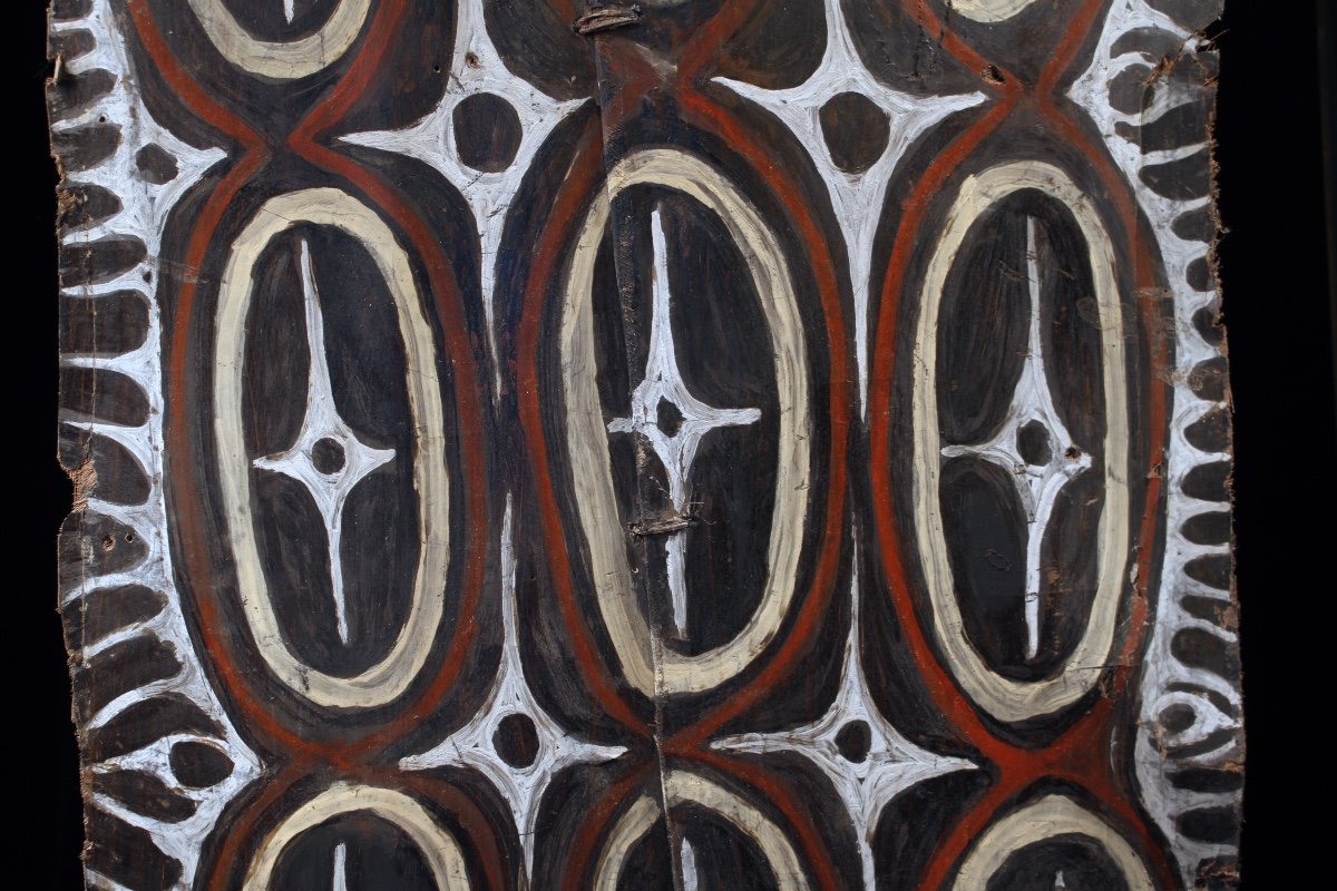 Double Painted Bark, Tribal Art, Oceanic Art, Painting, Oceania, Papua New Guinea-photo-3