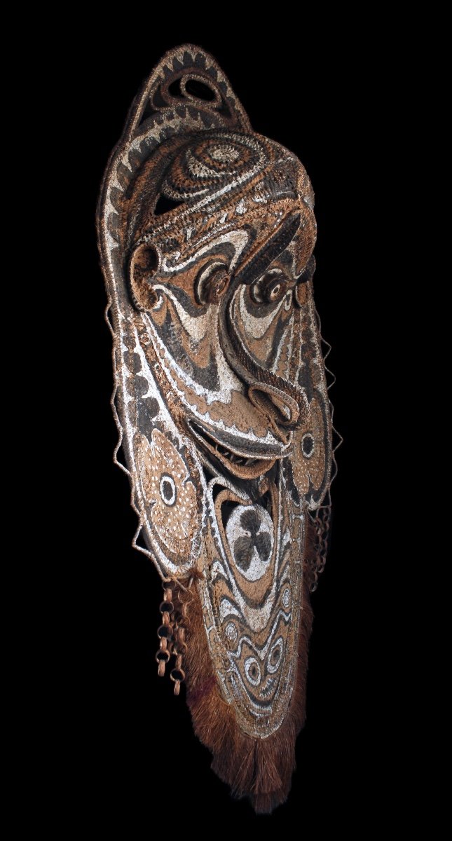 Immense Masque De Pignon, Art Tribal, Papouasie Nouvelle Guinée, Art Océanien, Océanie-photo-5
