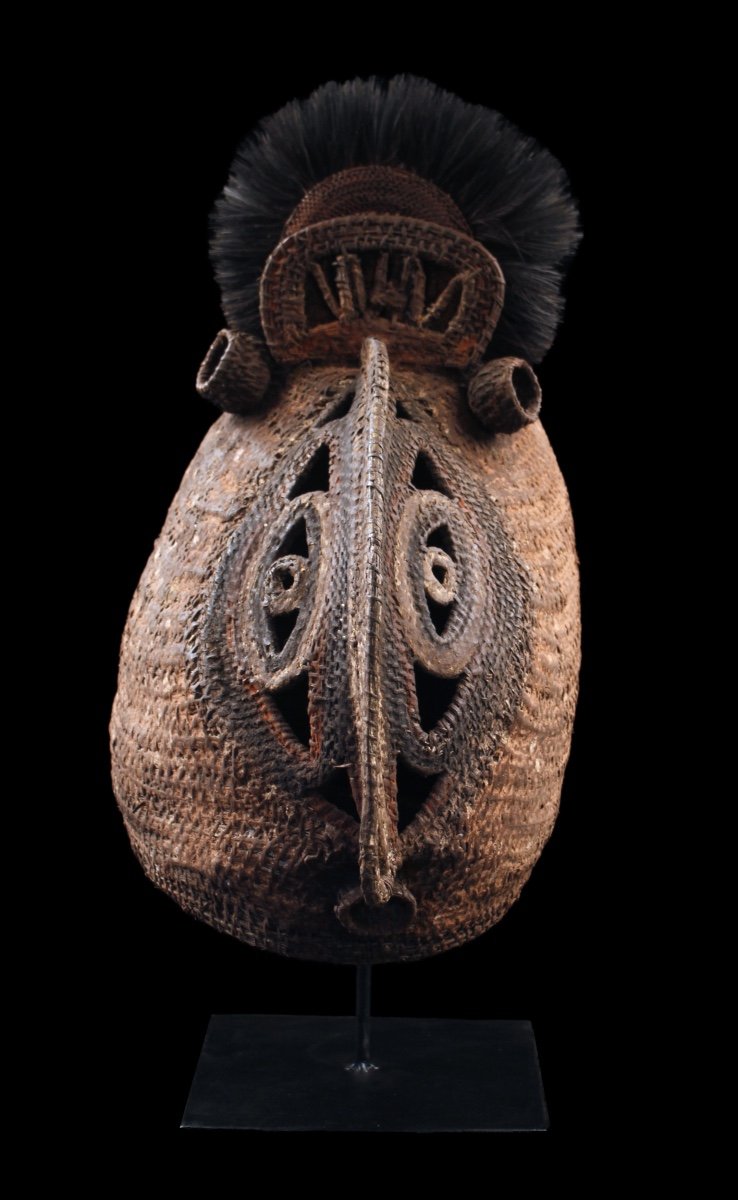 Baba Tagwa Mask, Helmet Mask, Oceanic Art, Oceania, Basketry, Papua New Guinea-photo-4