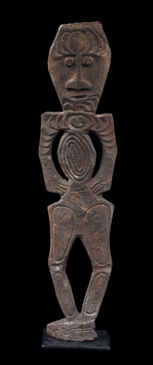 Ritual Charm, Engraved Bark, Tribal Art, Oceanic Art, Oceania, Papua New Guinea