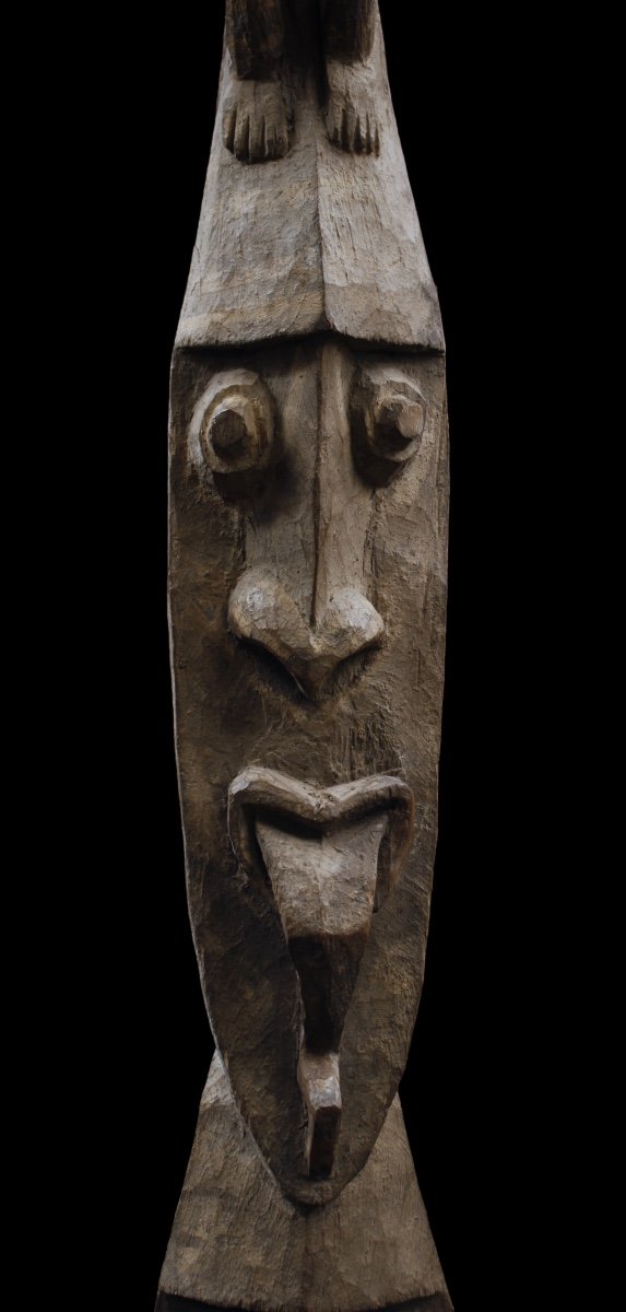 Totem, House Pole, Oceanic Art, Tribal Art, Papua New Guinea, Pacific Art-photo-2