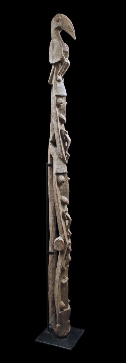 Totem, House Pole, Oceanic Art, Tribal Art, Papua New Guinea, Pacific Art-photo-3