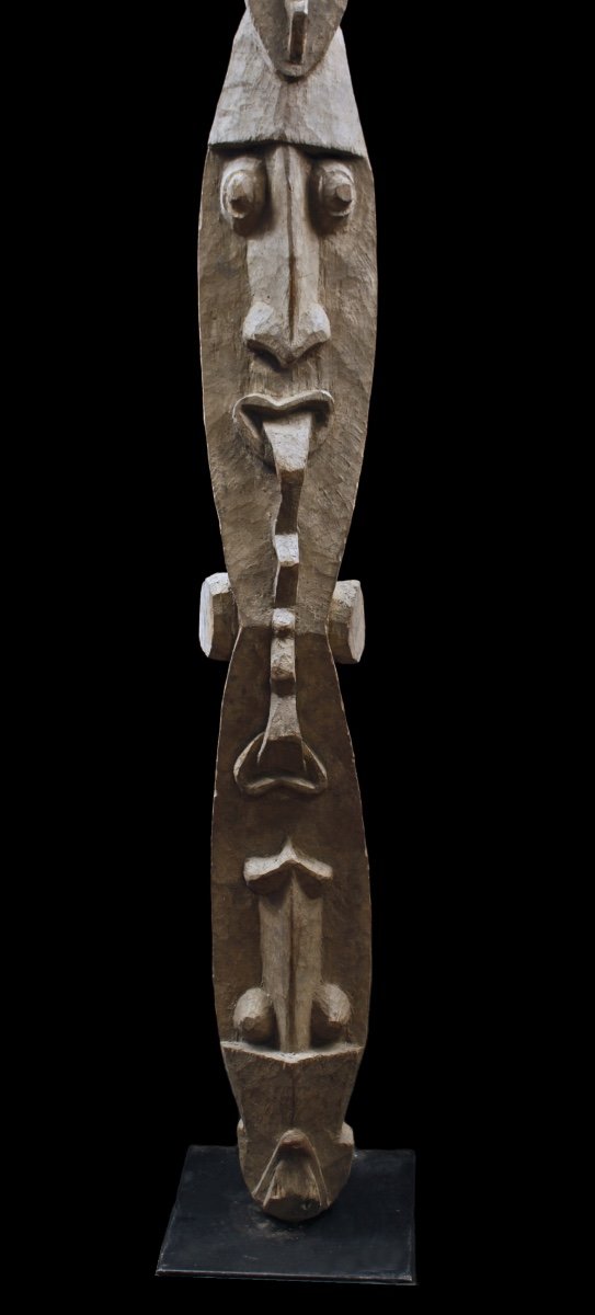 Totem, House Pole, Oceanic Art, Tribal Art, Papua New Guinea, Pacific Art-photo-2