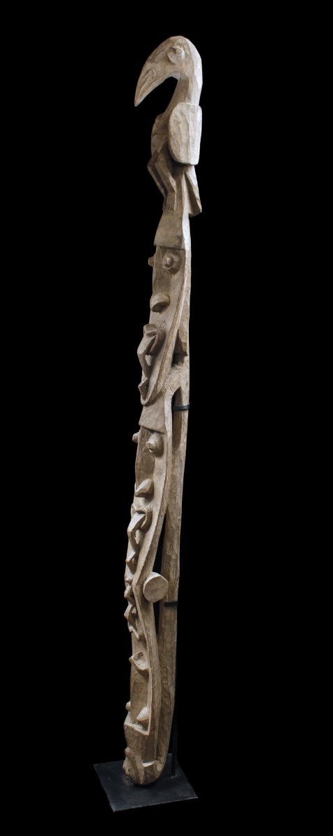 Totem, House Pole, Oceanic Art, Tribal Art, Papua New Guinea, Pacific Art-photo-4