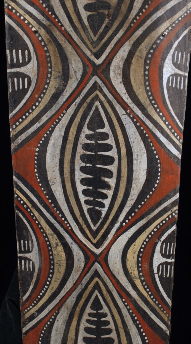 Painted Bark, Kwoma Ethnic Group, Papua New Guinea, Tribal Art, Oceanic Art-photo-2