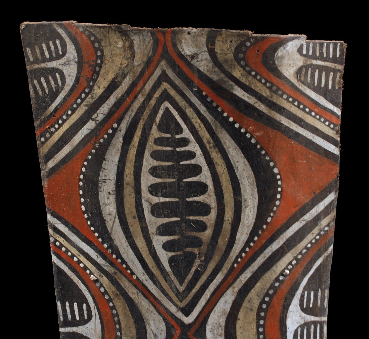 Painted Bark, Kwoma Ethnic Group, Papua New Guinea, Tribal Art, Oceanic Art-photo-1