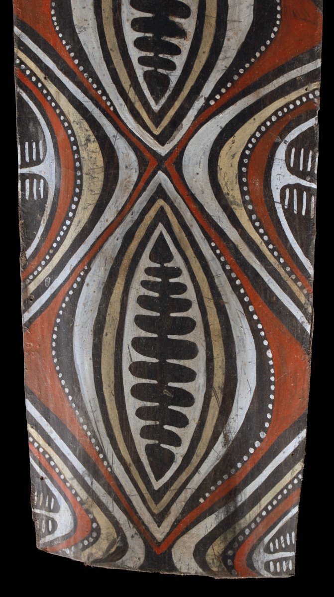 Painted Bark, Kwoma Ethnic Group, Papua New Guinea, Tribal Art, Oceanic Art-photo-2