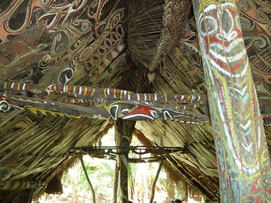 Painted Bark, Kwoma Ethnic Group, Papua New Guinea, Tribal Art, Oceanic Art-photo-4