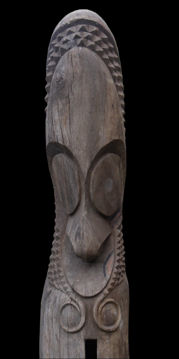 Slit Drum Head, Vanuatu, Tribal Art, Oceanic Art, Pacific Art, Totem-photo-1