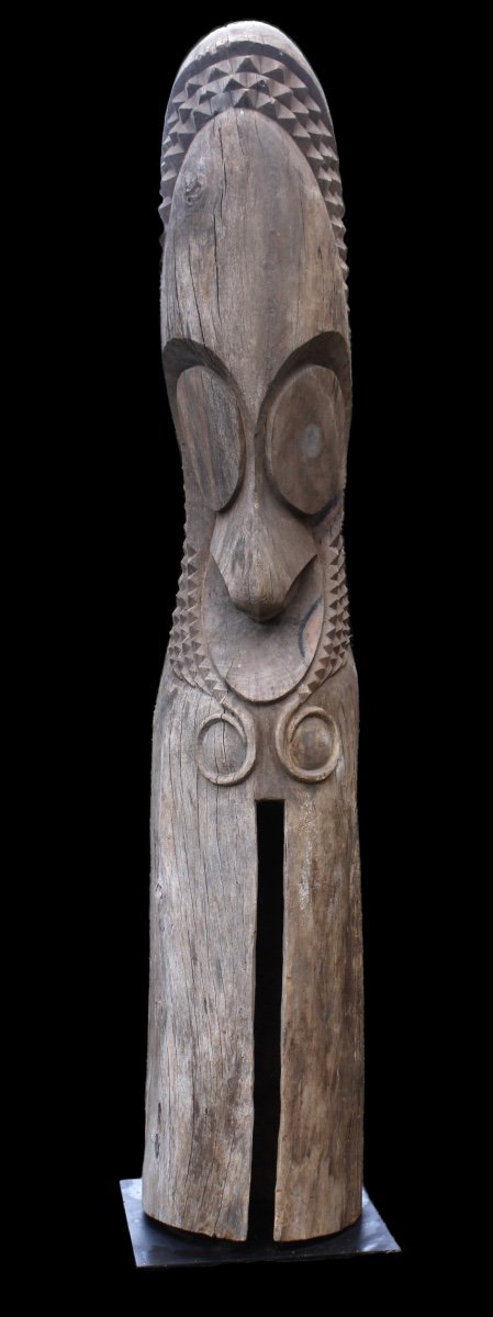 Slit Drum Head, Vanuatu, Tribal Art, Oceanic Art, Pacific Art, Totem