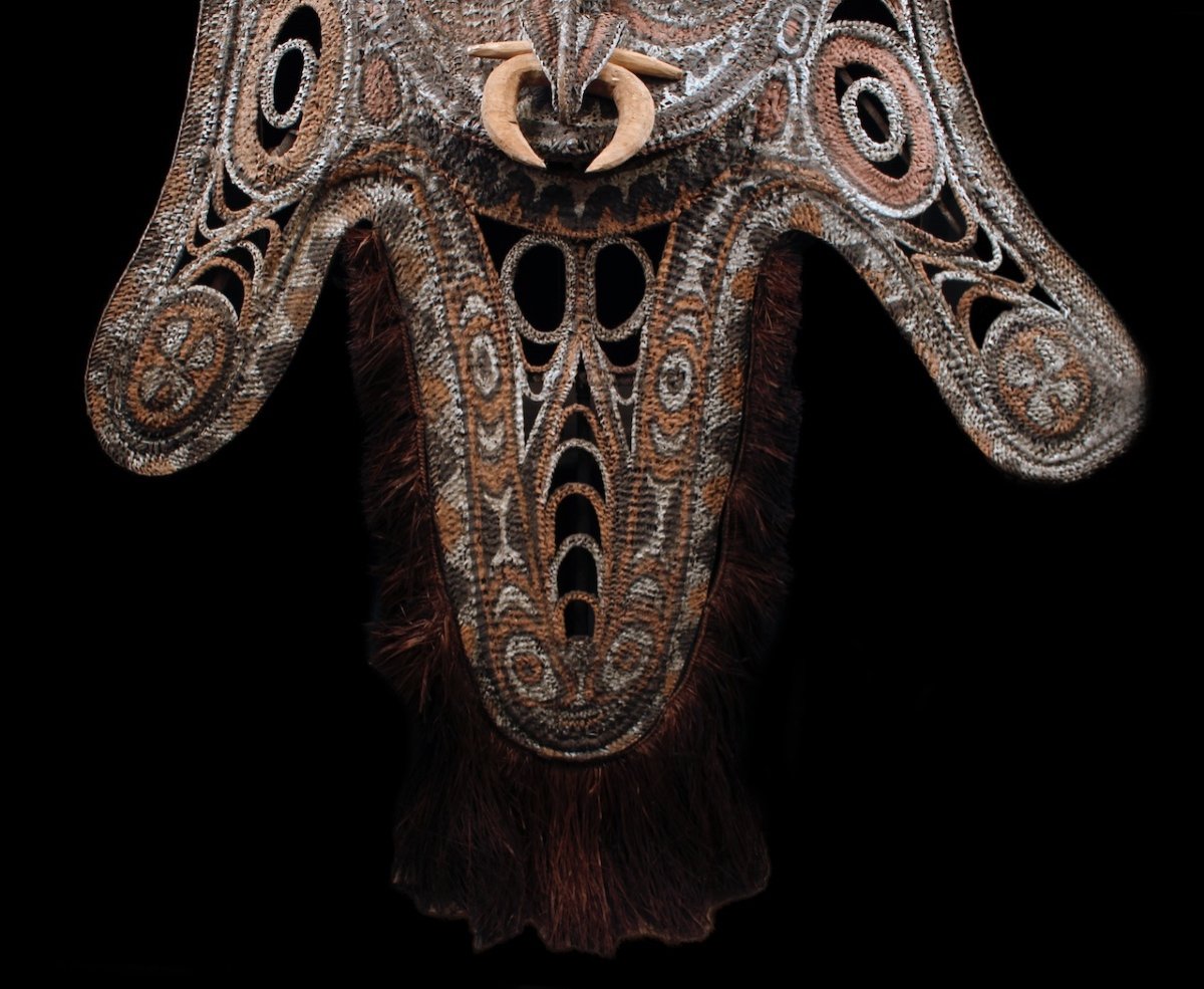 Gable Mask, Tribal Art, Papua New Guinea, Oceanic Art, Oceania, Basketry-photo-3