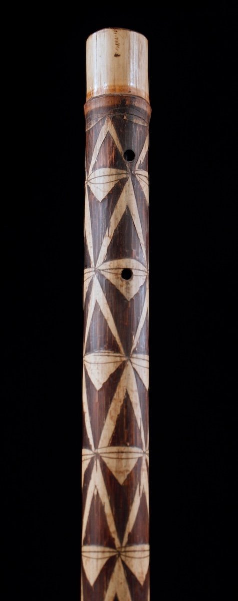 Flûte En Bambou, Instrument Traditionnel, Art Tribal, Art Océanien, Vanuatu-photo-2