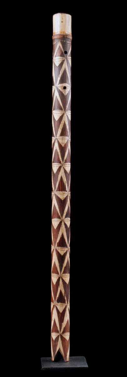 Flûte En Bambou, Instrument Traditionnel, Art Tribal, Art Océanien, Vanuatu