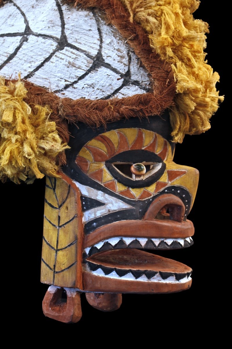 Tatanua Mask, Malagan Mask, Tabar Islands, Papua New Guinea, Oceanic Art, Tribal Art-photo-3