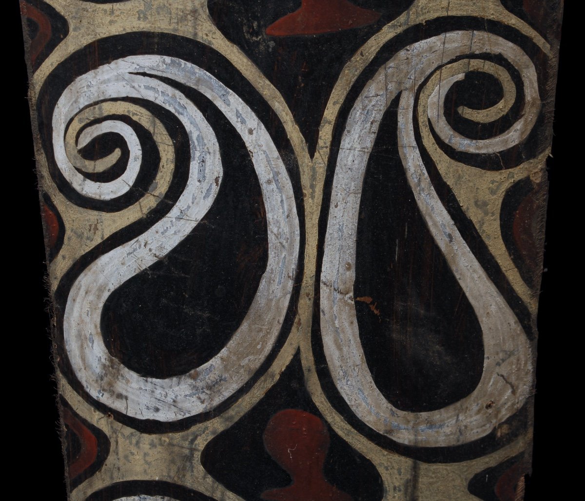 Painted Bark, Kwoma Ethnic Group, Papua New Guinea, Primitive Art, Oceanic Art-photo-3