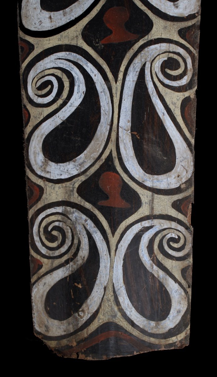 Painted Bark, Kwoma Ethnic Group, Papua New Guinea, Primitive Art, Oceanic Art-photo-2