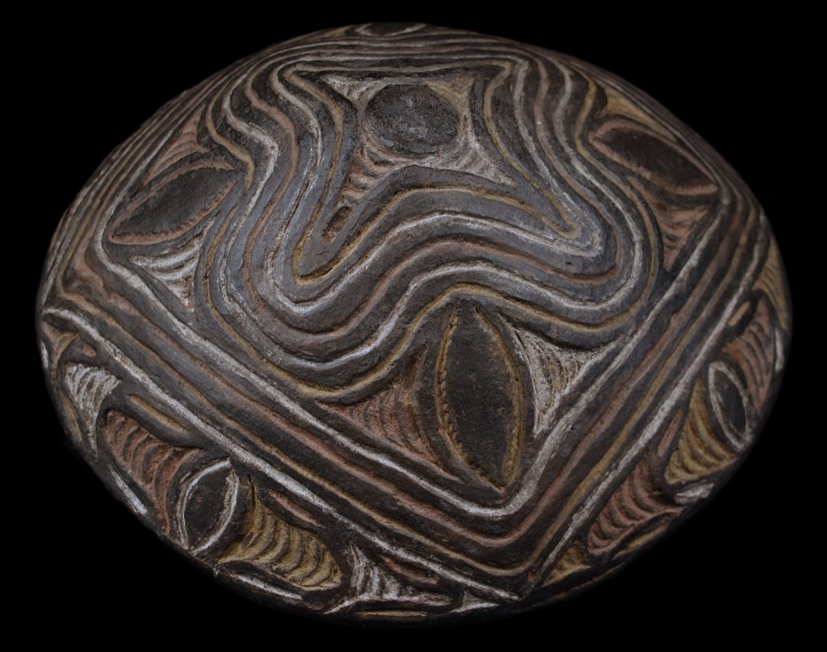 Terracotta Bowl, Papua New Guinea, Oceania, Indigenous Arts, Oceanic Art, Tribal Art-photo-3